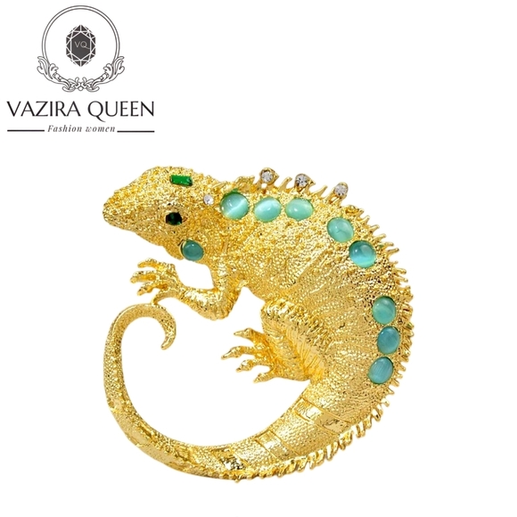 VQ Lizard Brooch - Picture 1 of 5